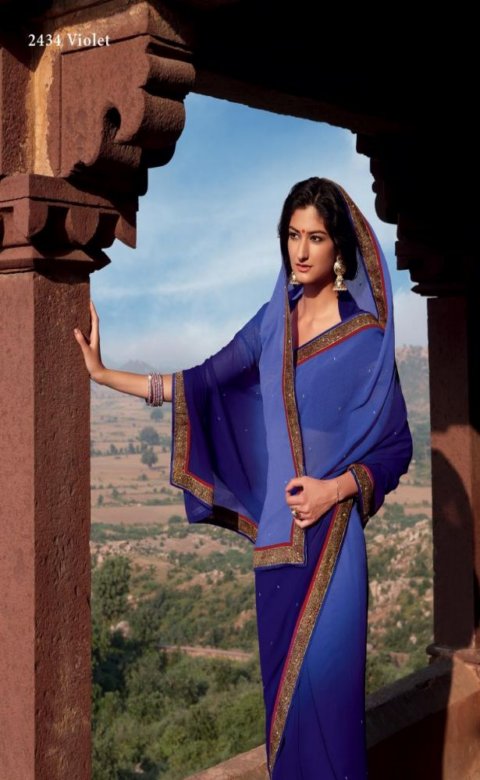 Indian Women Wear Elegant Causal Saree Design 2013 By Laxmipati 006