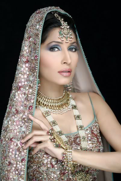 vaneeza malik in costly wedding dress