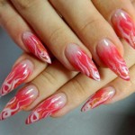 latest valentine day Nails Easy Design