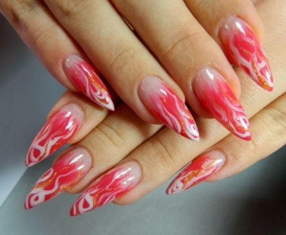 latest valentine day Nails Easy Design 