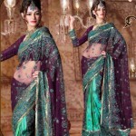 Hand made Embroidered Lehenga type Saree collection 2012
