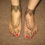 mehndi designs for brides feet
