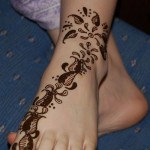 henna design feet