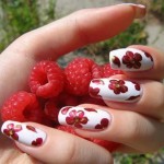 new nails fashion designs for summer eid with strawberry