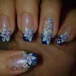 simple floral nail art designs