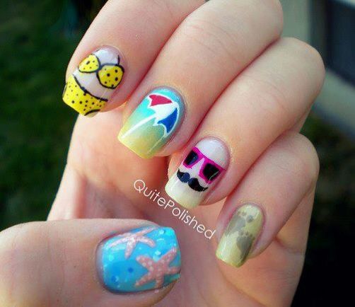 easy nail painting designs