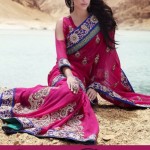 Red and Pink indian sarees online shopping
