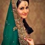 Green bridal daress with latest jewellry and dresses
