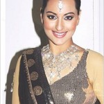 Indian Actress Sonakshi In Lovely Hot Saree Dresses