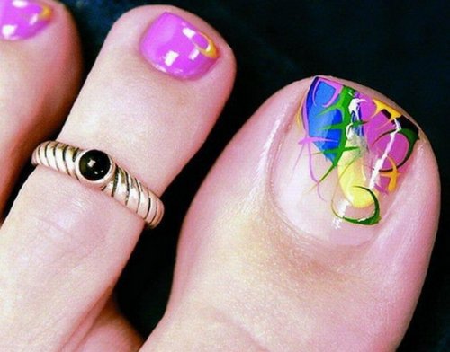 Latest Christmas Feet, Toe Nails Art Designs
