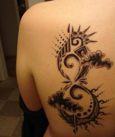 Back Beautiful Tattoo Designs for girls