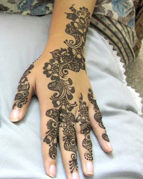 Indian Hand Mehndi Designs 2013 For Bridal
