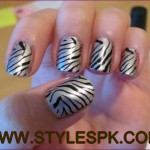 Zebra Stylish and colorful Print Nails Art Design 2013 (24)