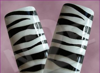 Wonderful Zebra Print Nails Art