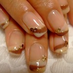 Cute Golden Easy Nails Design Collection 2013 For Girls (3)