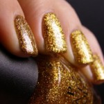 Cute Golden Easy Nails Design Collection 2013 For Girls (1)
