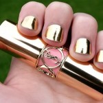 Cute Golden Easy Nails Design Collection 2013 For Girls (9)