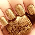 Cute Golden Easy Nails Design Collection 2013 For Girls (10)