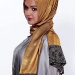 Arabic Muslim Girl's Scarf Fashion Trends Collection 2013 2014 15