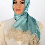 Arabic Blue Scarf Collection 2013-14 New Scarf Trend (4)