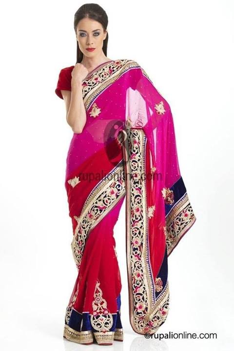 Rupali Latest Party Wear Sarees Collection 2013 For Girls