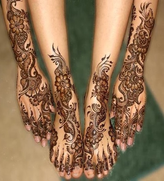 Beautiful Pakistani Full Hand Bazo Arabic Mehndi Designs for Engagement