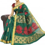 SIRI Collections Cotton silk Fancy sarees 2014 For Women (1)