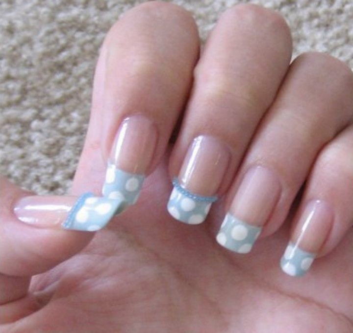 Simple nails art step by step