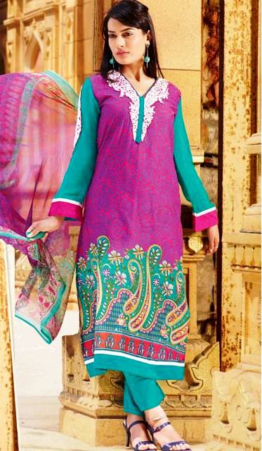 Latest design of Shalwar Suits 2014 For Girls (1)