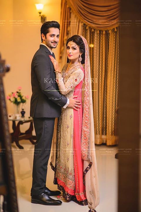 Ayeza Khan and Danish Taimoor Wedding - Mehndi - Walima Pics (8)