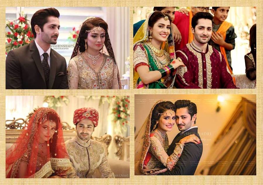 Top Acatres Ayeza Khan and Danish Taimoor Wedding Pictures Album
