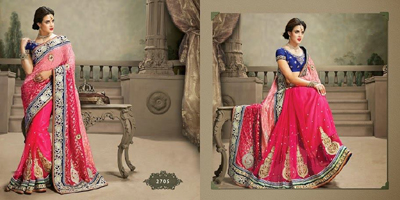 Best Heavy designer Sarees Design for Bridal (2)