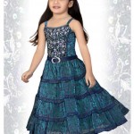 Indian Anarkali dres with kids fashion in Pink Shades