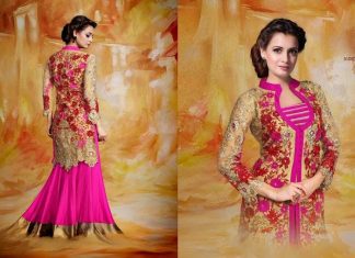 Bollywood Actress Diya Mirza Wedding Dresses 2015 by Bismi Boutique (2)
