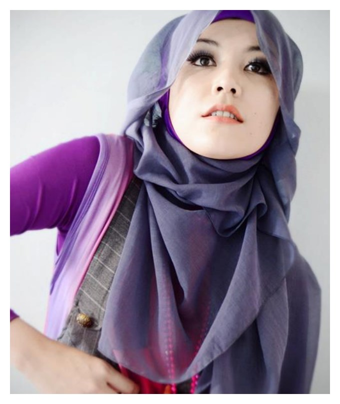 Beautiful Hijab in Purple