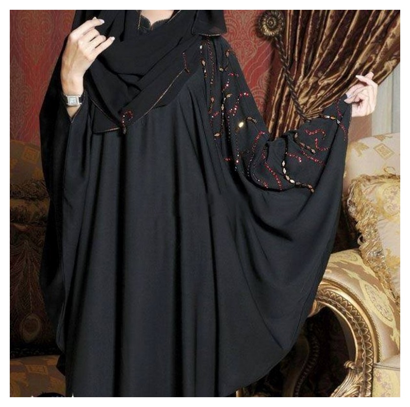 black simple abaya designs