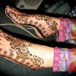 Floral Mehndi Designs For Feet