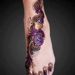 latest arabic mehandi design for Feet
