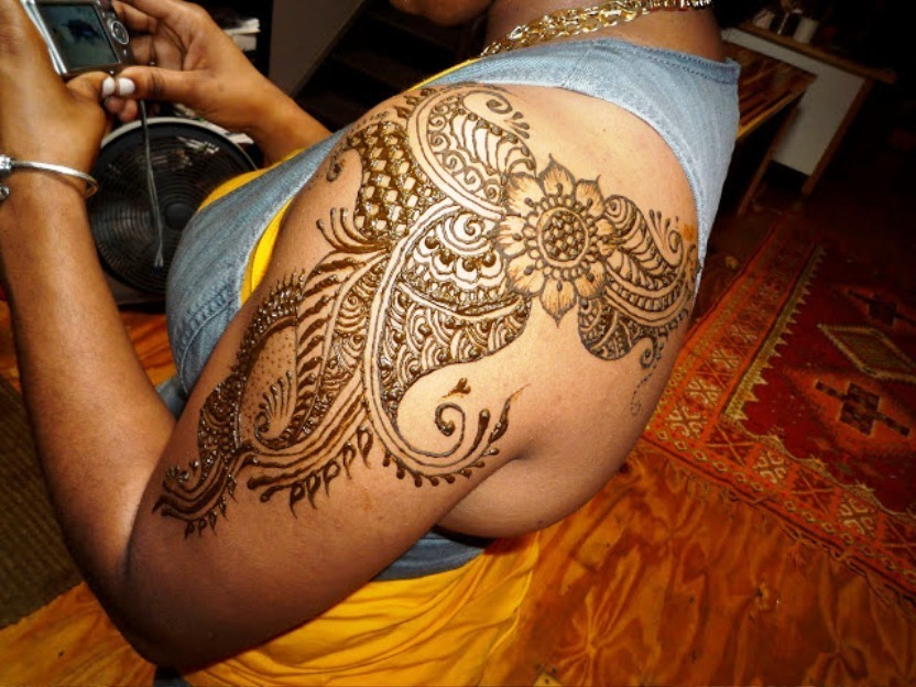 Girls arabic henna mehndi design indian in India