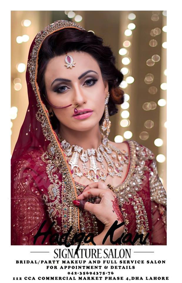 Pakistani Bridal Makeup Ideas 2016 by Hadiqa Kiani Signature Salon (5)