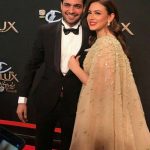 Actors Zara Noor Abbas and Asad Siddique Clicks at Lux Style Awards 2019 (19)